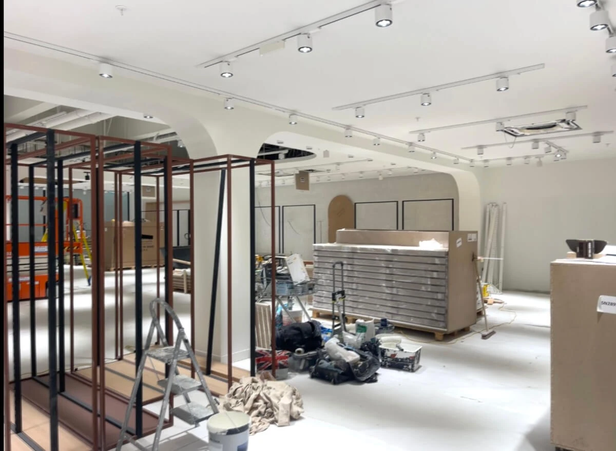 Commercial interior painted in Newcastle by Tulip Decor