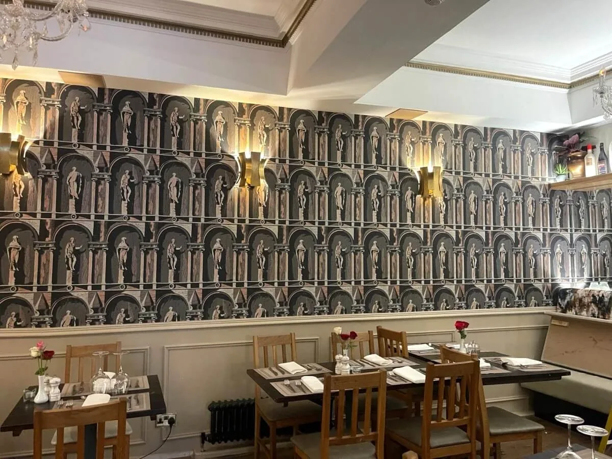 Restaurant interior decorated in Newcastle by Tulip Decor