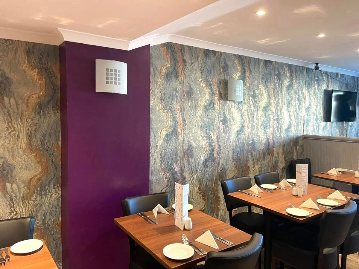 Feature walls wallpapered in Newcastle by Tulip Decor