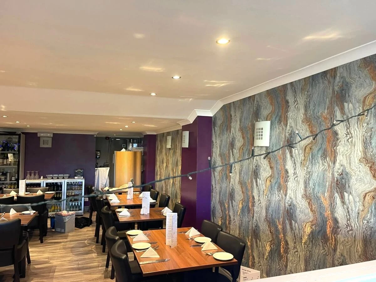 Interior wallpaper installation in Newcastle property by Tulip Decor